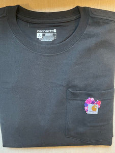 Custom Floral Embroidered Tshirt (Adult)