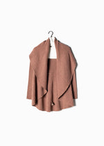 Load image into Gallery viewer, Heather Pleats Shawl Cardigan
