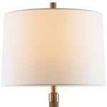 Load image into Gallery viewer, Aged Brass Knurled Metal Table Lamp
