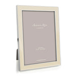 Load image into Gallery viewer, Silver Trim, Vanilla Enamel Picture Frame by Addison Ross
