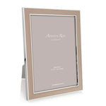 Load image into Gallery viewer, Silver Trim,Cappucino Enamel Picture Frame by Addison Ross
