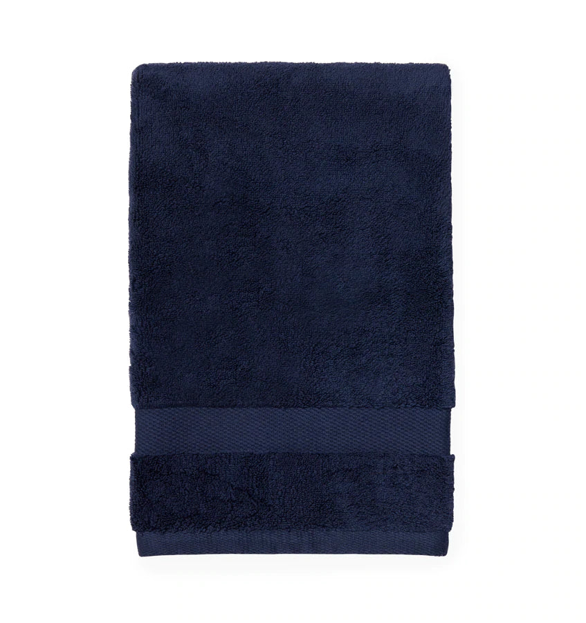 Dark Blue Bath Bello Towel By Sferra