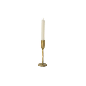 Small Gold Forged Candlestick