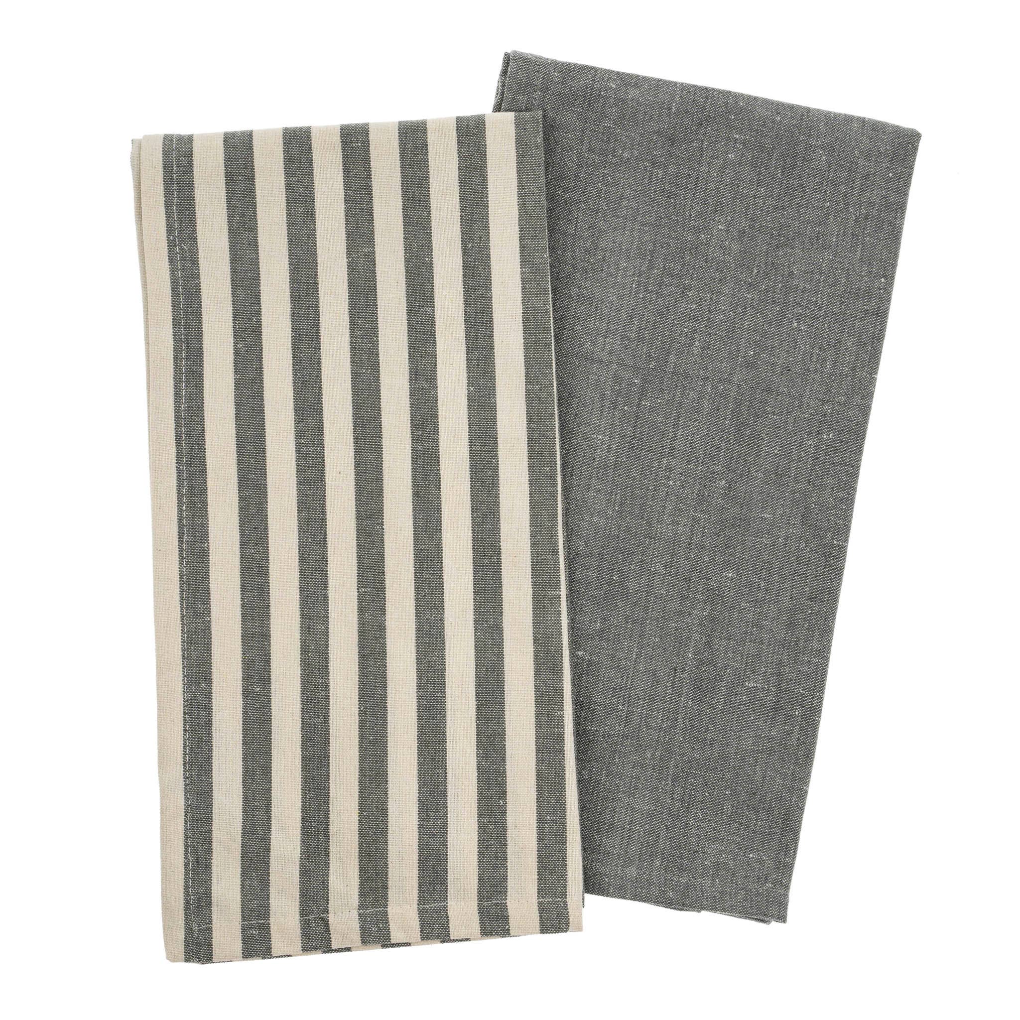 Lucia Tea Towels S/2 Grey