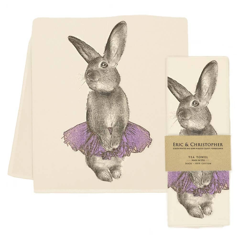 Bunny Tutu Tea Towel