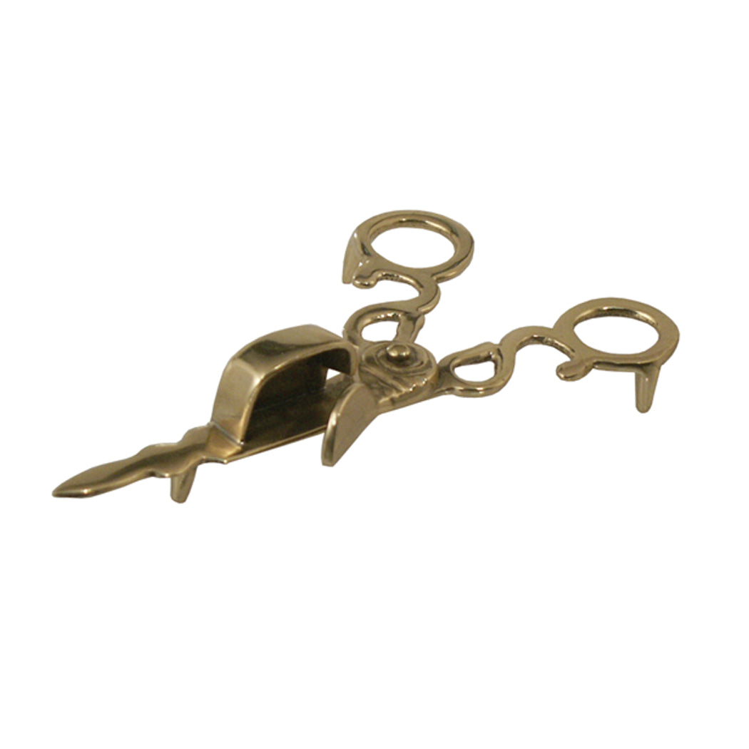 Solid Brass Candle Snuffer w/Scissors