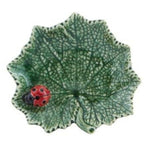 Load image into Gallery viewer, Ragwort Leaf with Ladybug by Bordallo Pinheiro
