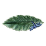 Load image into Gallery viewer, Chestnut Leaf with Dragonfly by Bordallo Pinheiro
