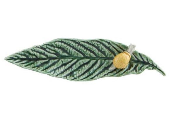 Medlar Tree Leaf with Snail by Bordallo Pinheiro