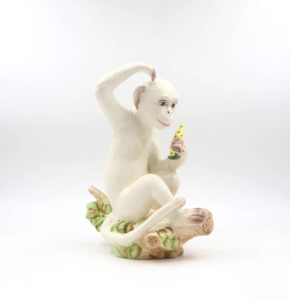 Mateo the Monkey Ceramic Sculpture