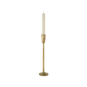 Medium Gold Forged Candlestick