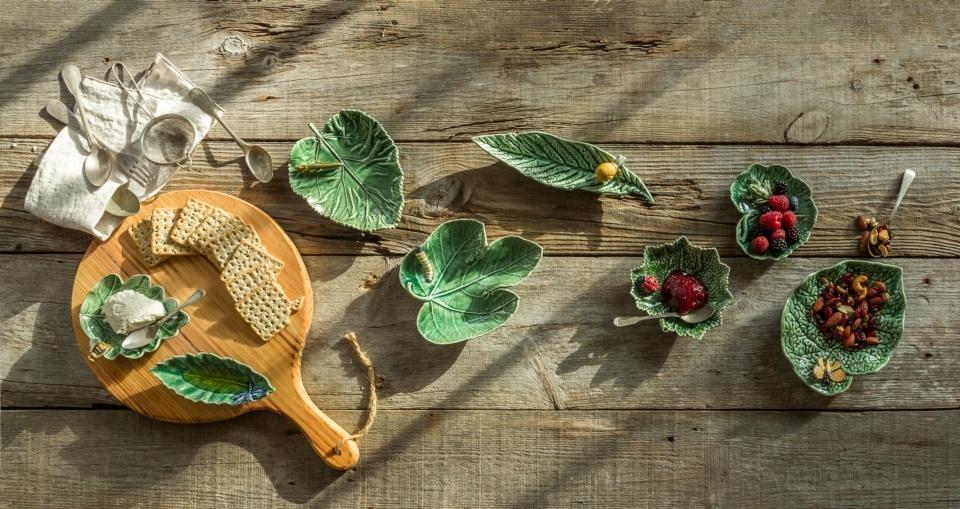 Chestnut Leaf with Dragonfly by Bordallo Pinheiro