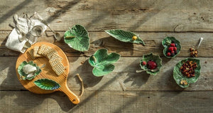 Medlar Tree Leaf with Snail by Bordallo Pinheiro