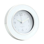 Load image into Gallery viewer, White &amp; Silver Silent Alarm Clock by Addison Ross
