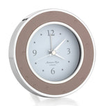 Load image into Gallery viewer, Blush Ostrich Silver Alarm Clock by Addison Ross
