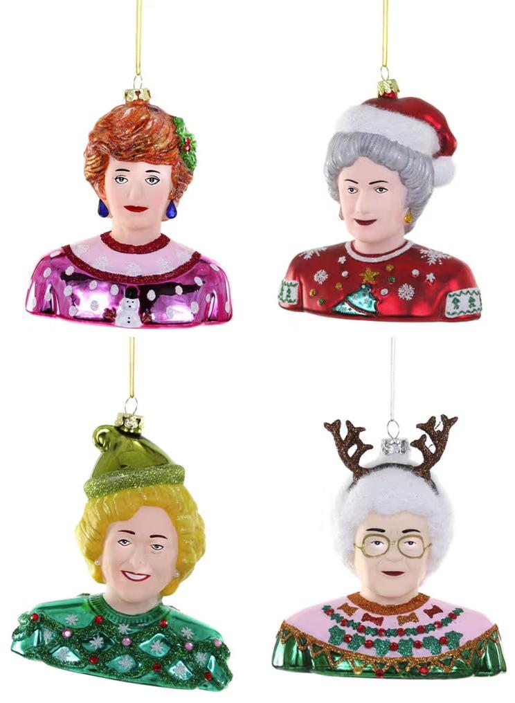 Christmas Golden Girls Ornaments