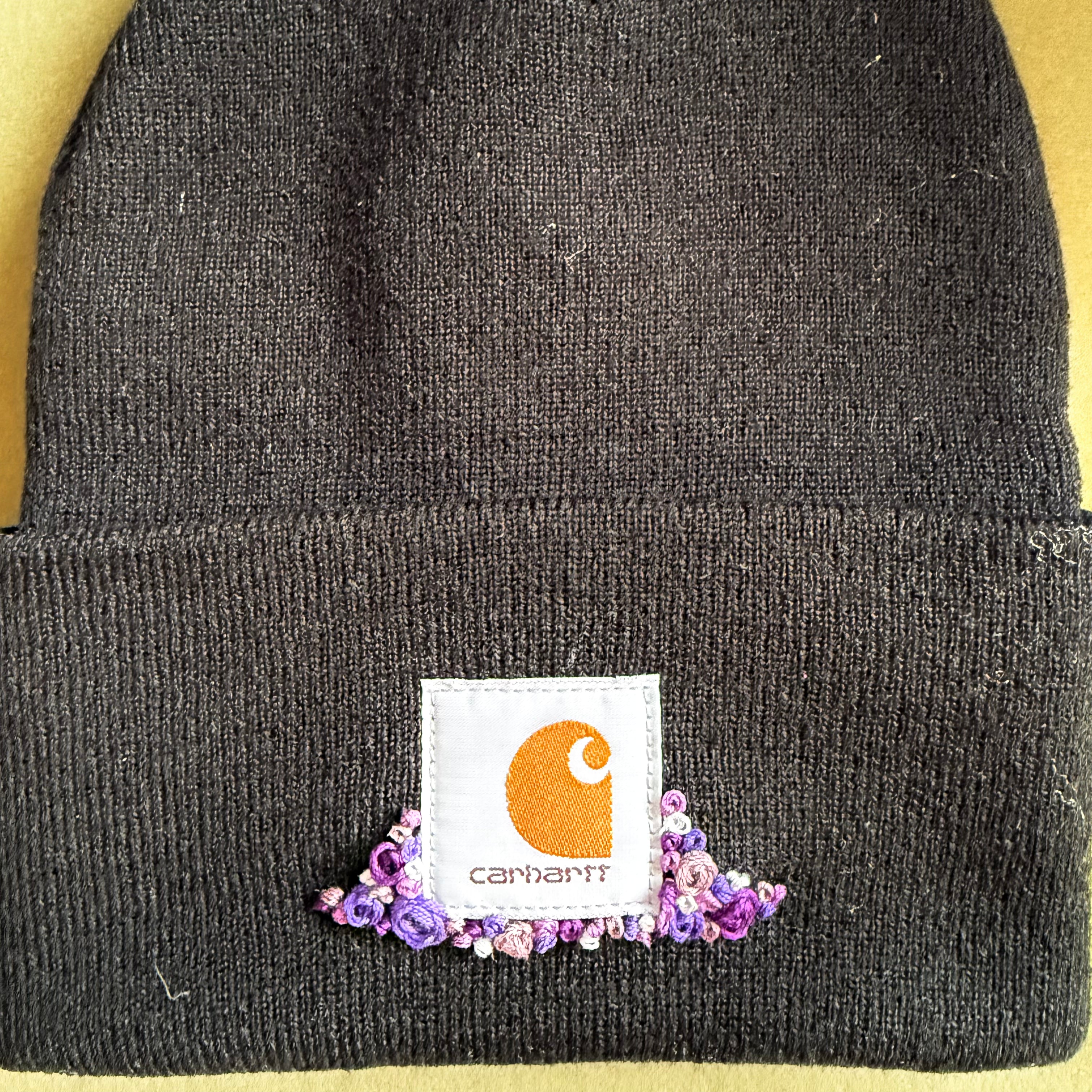 Custom Floral Embroidered Beanies