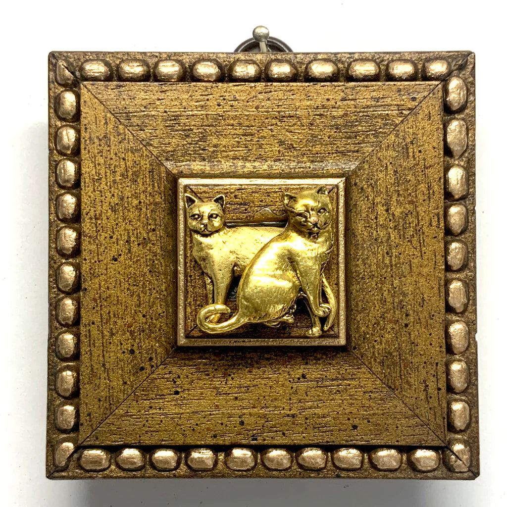 Gilt Frame with Cats by Museum Bees