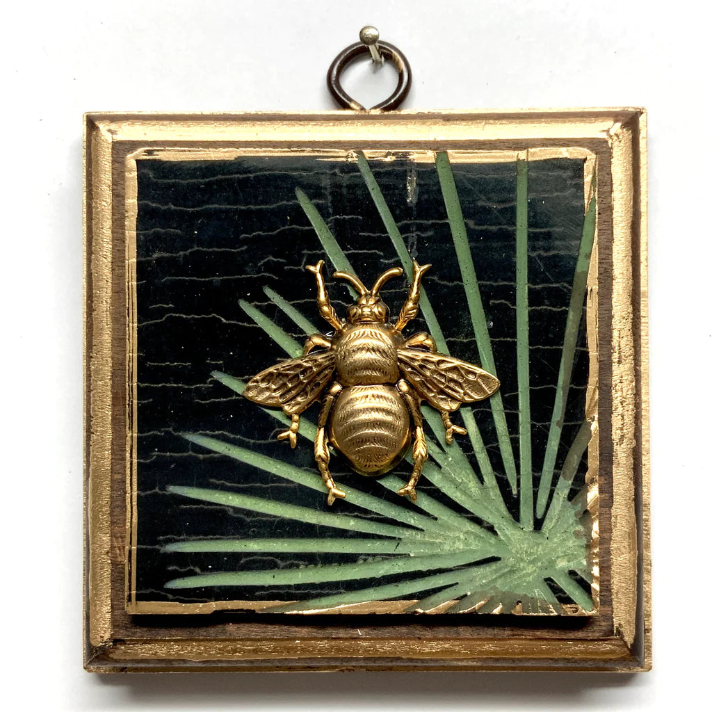 Wooden Frame with Grande Bee on Coromandel by Museum Bees