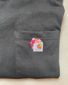 Custom Floral Embroidered Tshirt (Adult)