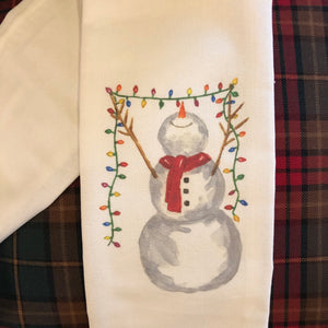 'Snowman' Tea Towel