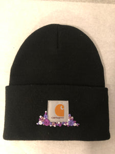 Custom Floral Embroidered Beanies