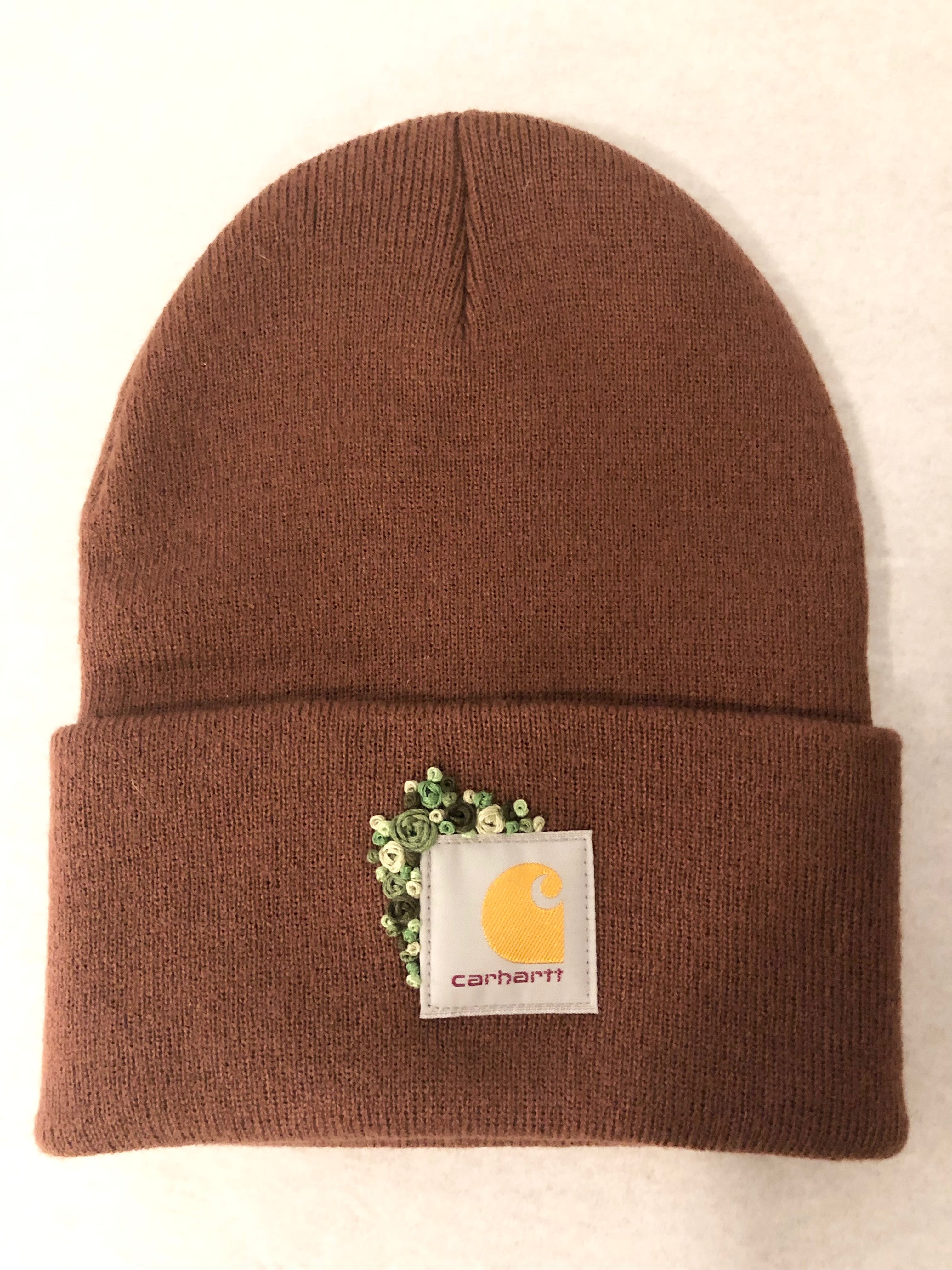 Custom Floral Embroidered Beanies