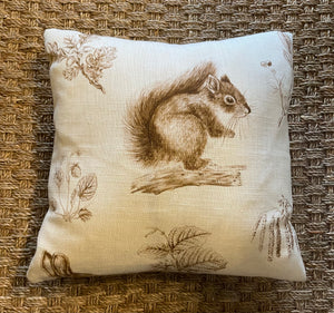 Sanderson Squirrel Pillow