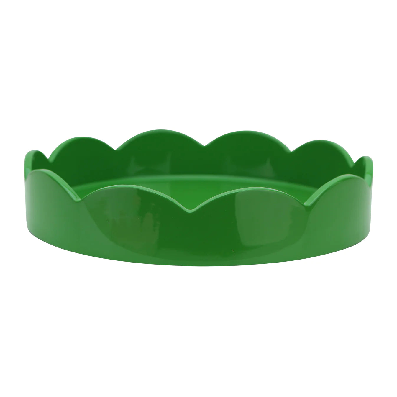 Leaf Green Small Scalloped Tray by Addison Ross