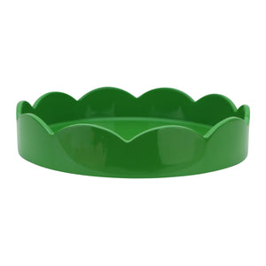 Leaf Green Small Scalloped Tray by Addison Ross