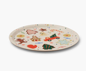 Christmas Cookies Round Serving Tray