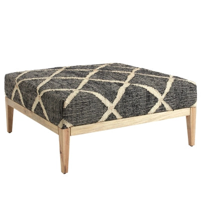 Kali Black Freida Rug Bench by Annie Selke