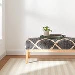 Load image into Gallery viewer, Kali Black Freida Rug Bench by Annie Selke
