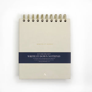 Write It Down Notepad (Cream)