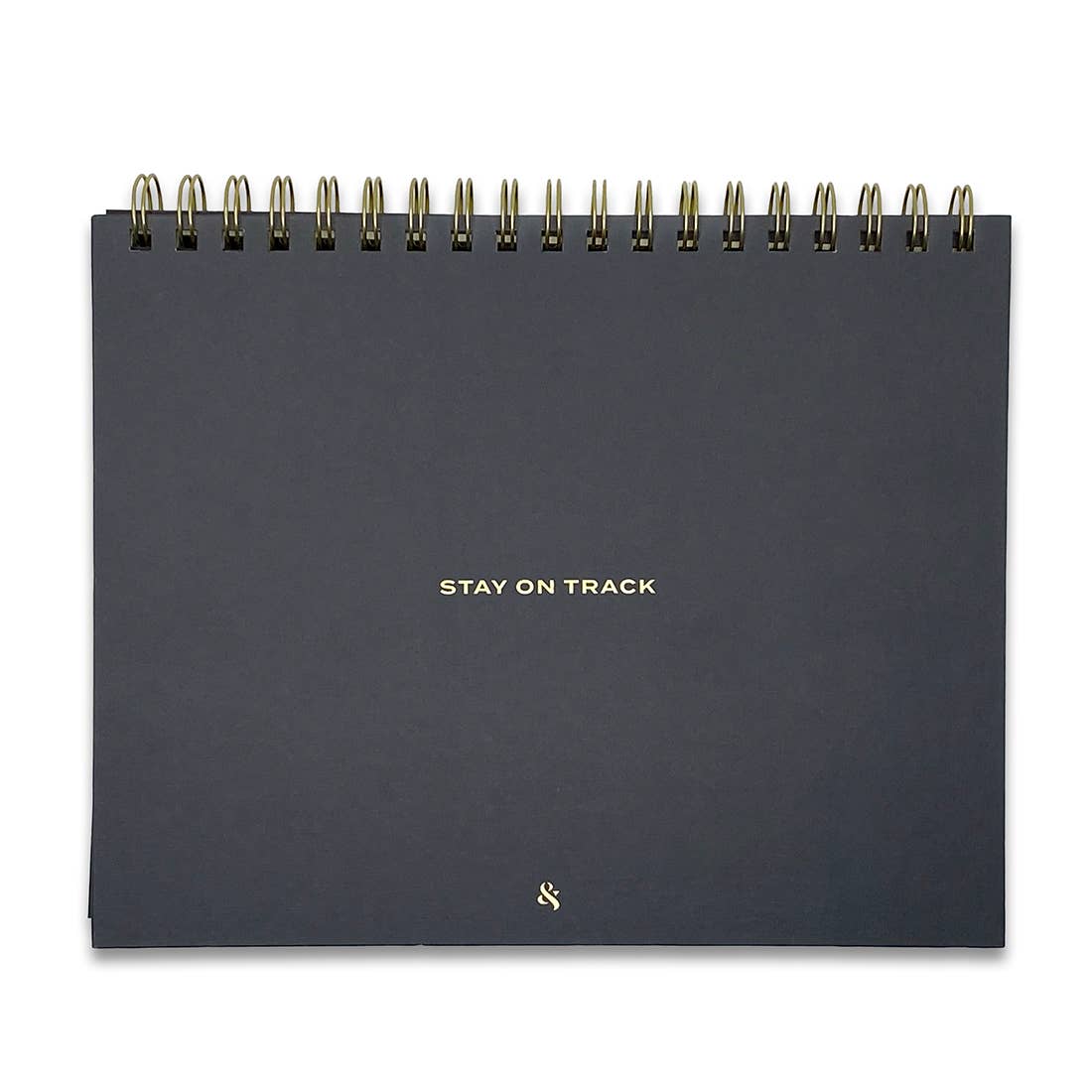 'Stay On Track' Desktop Notepad (Black)