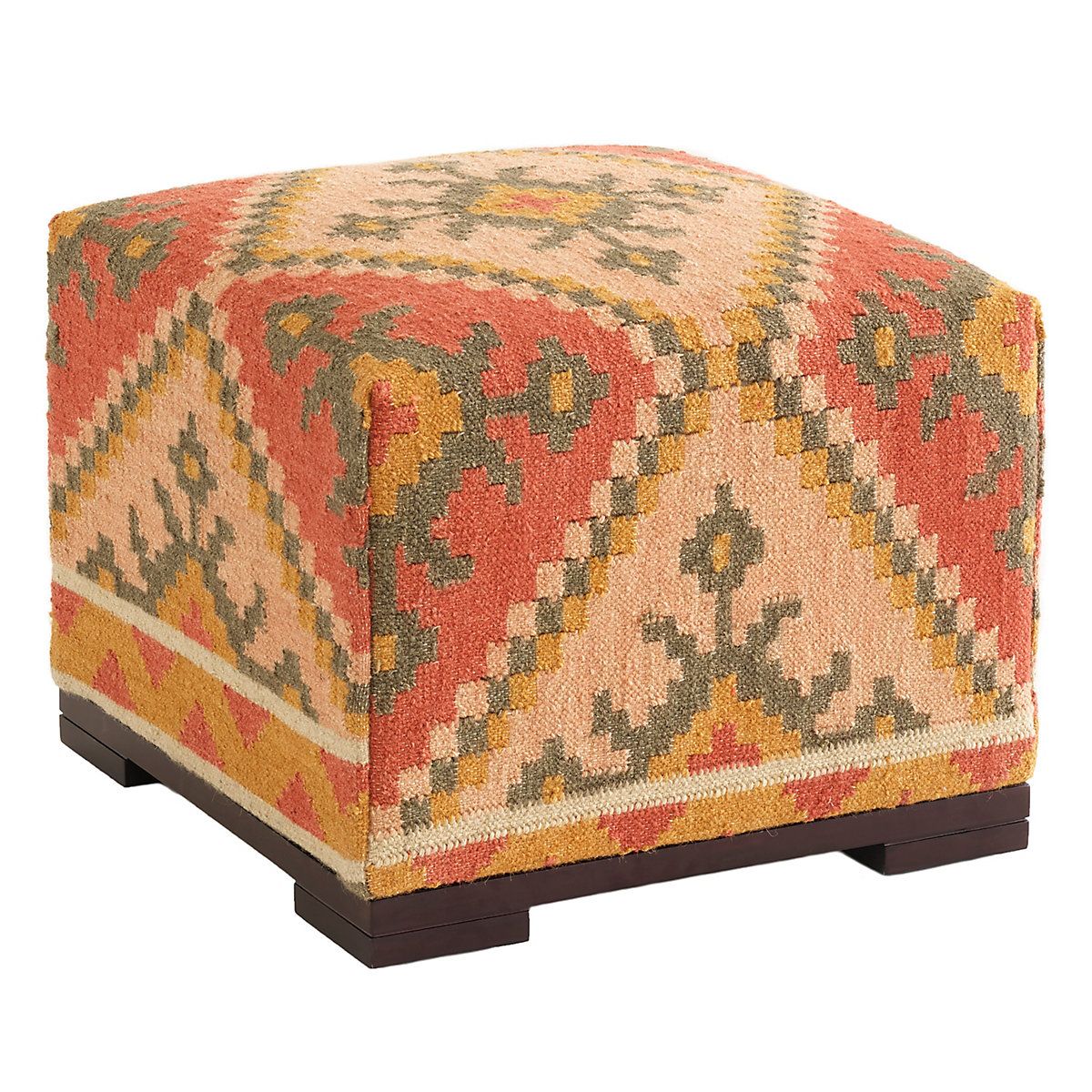 Reed Kilim Rug Bench