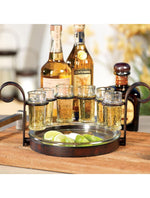 Load image into Gallery viewer, Regale 6-Shot Tequila Serving Set - Bronze
