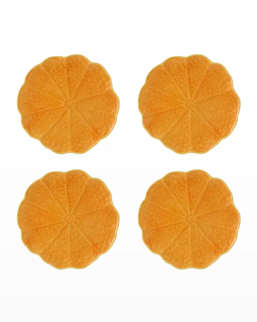 Pumpkin Dinner Plates (Set of 4) by Bordallo Pinheiro