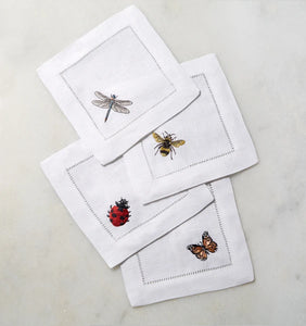 Insetti Cocktail Napkins By Sferra