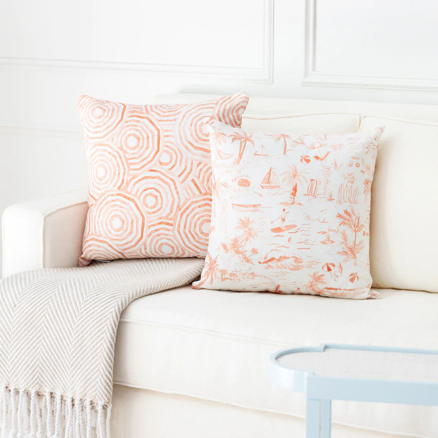 Coral Gray Malin Decorative Pillow By Cloth & Company