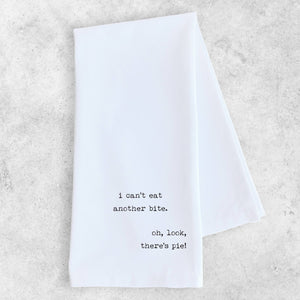 'I Can't Eat Another Bite' Tea Towel