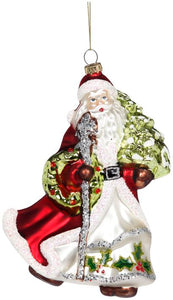 Santa with Wreath Ornament