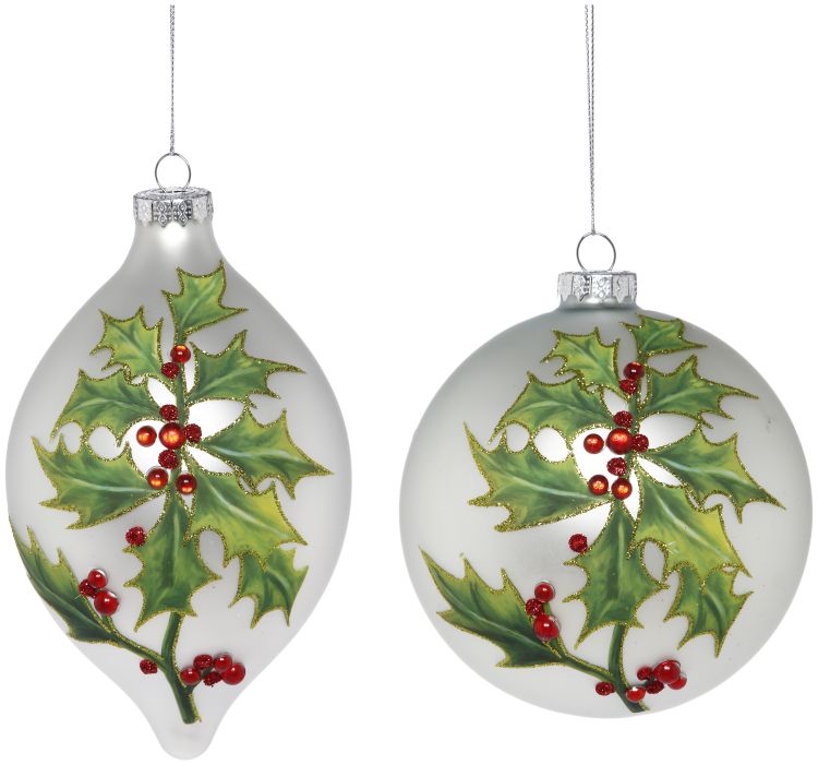 Holly & Berry Ornament (Round)