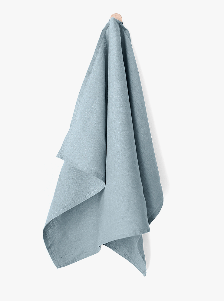 Linen Tea Towel (Lake Blue)