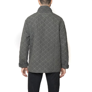 Charcoal Quilted Snap Jacket by Utility Canvas
