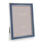 Load image into Gallery viewer, Silver Trim,Denim Blue Enamel Picture Frame by Addison Ross
