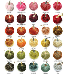 Hot Skwash Silk Velvet Pumpkins (10 Inch)