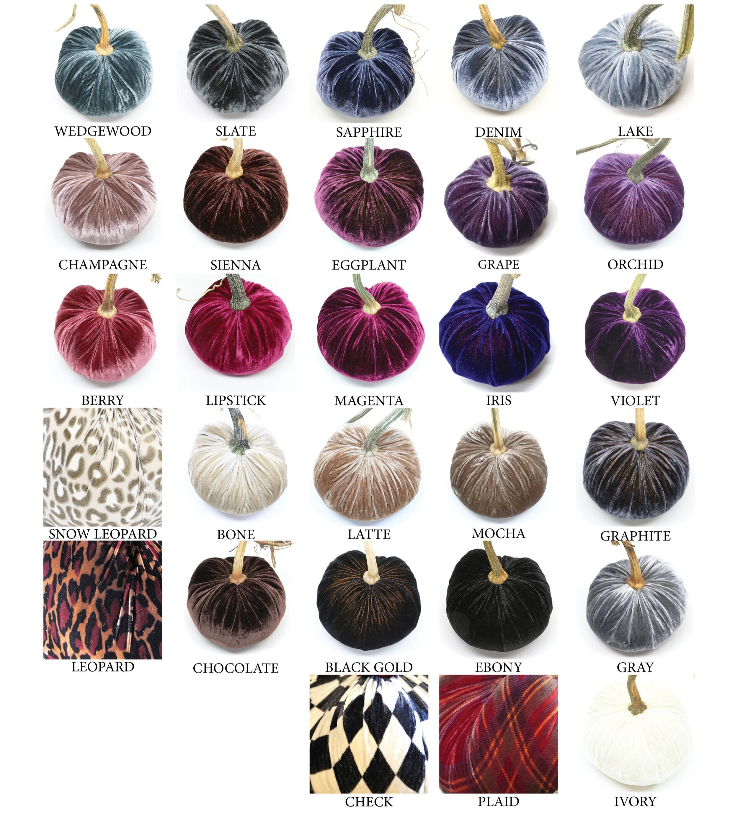 Hot Skwash Silk Velvet Pumpkins (10 Inch)