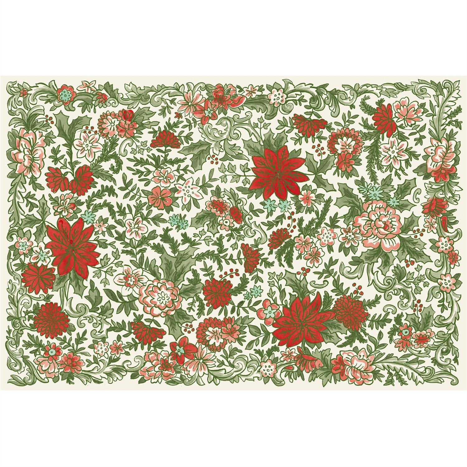 Christmas China Pattern Placemat