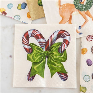 Candy Cane Cocktail Napkin